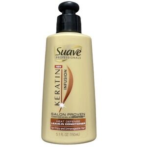Suave Keratin Infusion Heat Defense Leave In Hair Conditioner 5.1 oz New